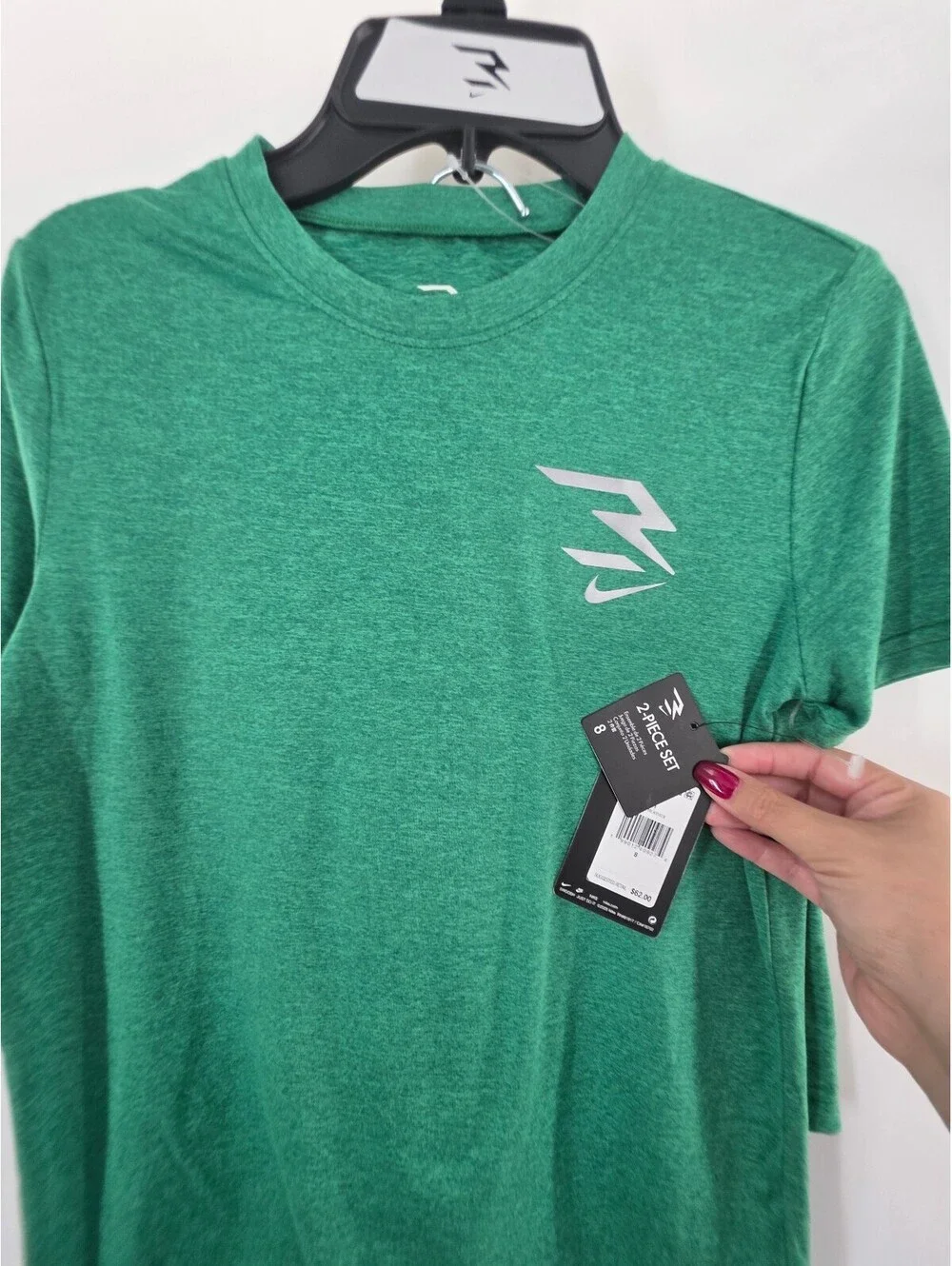 Nike Boys 2-Piece Set Malachite Heather Size 8